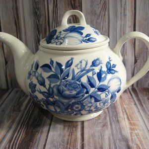 PORTMEIRION HARVEST BLUE TEAPOT